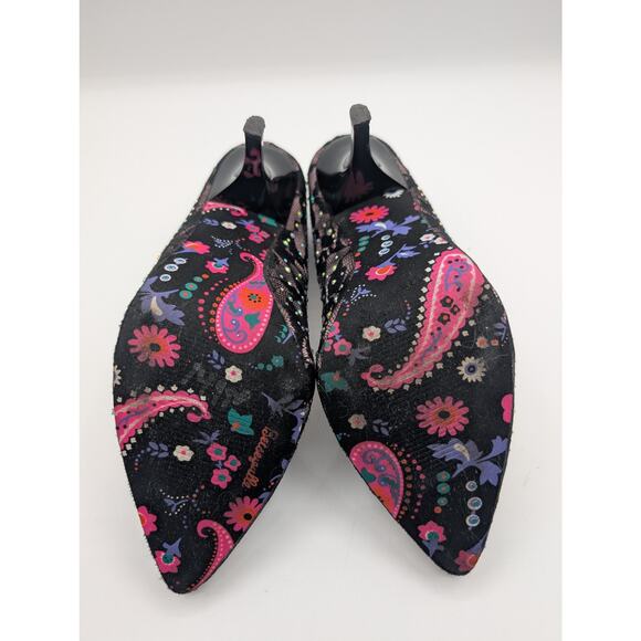 Betsey Johnson | Betseyville Rhinestone Lace Heels Pointed Toe | Size 8.5 - Picture 6 of 8